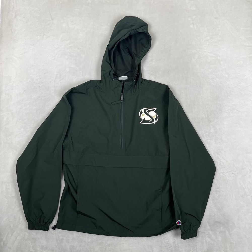 Sacramento State Hornets Jacket Mens Small Green NCAA College Champion Pullover